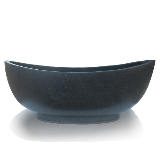 Granite bathtub made of black granite  Double Slipper design for Any Setting