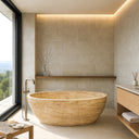 Marblebee Travertine Bathtub Crafting for Five-Star Hotels Standard