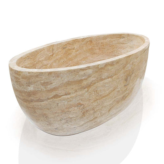 Marblebee Travertine Bathtub Crafting for Five-Star Hotels Standard