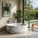 Natural stone bathtub in Japanese soaking tub style 2 person extra Large