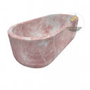 Pink Marble Bathtub 70.87" Length