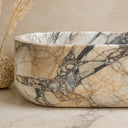Marble Bathtub | Luxury Italian Valgri White Marble 70.87" Long