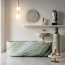 Custom Bathtub | Hand-Carved from Luxury Shangri-la Jade 70.87" Long