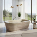 White Onyx Stone Oval Trough 70.87" Long