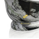 Marble bathtub | striking black veining | Length 70.87" | Panda White