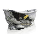Marble bathtub | striking black veining | Length 70.87" | Panda White