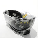 Marble bathtub | striking black veining | Length 70.87" | Panda White