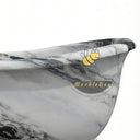 Marble bathtub | striking black veining | Length 70.87" | Panda White