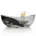 Stone bathtub | curved boat shape | 70.87 Inch Length | Panda White