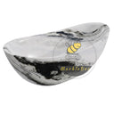 Stone tub | Dramatic veined rim | 70.87 Inch Length | Panda White