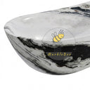 Stone tub | Dramatic veined rim | 70.87 Inch Length | Panda White