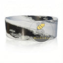 Stone bathtub | Bold Veined Oval | 65 Inch Length | Panda White Marble