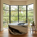 Marble tub in Panda White - Image 2
