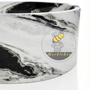 Marble tub | Bold veined round | 59 Inch Width | Panda White