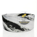 Marble tub | Bold veined round | 59 Inch Width | Panda White