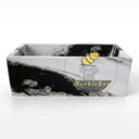 Marble bathtub | Bold Black Veining | 70.87 Inch Length | Panda White