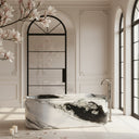 Marble tub in Panda White - Image 2