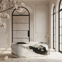Marble tub in Panda White - Image 2
