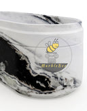 Marble tub | oval black veined | 70.87" Length | Panda White
