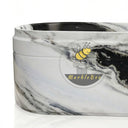 Marble tub | oval black veined | 70.87" Length | Panda White
