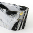 Marble bathtub | fluted oval design | L 70.87" | Panda White