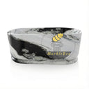 Stone tub | Boldly veined marble | 70.87" Length | Panda White