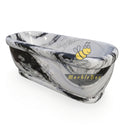 Marble bathtub | Hand-carved rose design | 70.87 Inch Length | Panda White