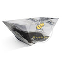 Stone bathtub | geometric angular corner | 71 Inch Length | Panda White