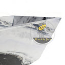 Stone bathtub | geometric angular corner | 71 Inch Length | Panda White