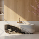 Marble tub in Panda White - Image 3