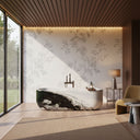 Marble tub | oval black white veining | 70.87 in Length | Panda White