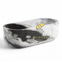 Marble tub | oval black white veining | 70.87 in Length | Panda White
