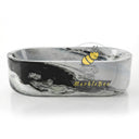 Marble tub | oval black white veining | 70.87 in Length | Panda White