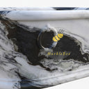 Marble bathtub | ring handle detail | 70.87 Inch Length | Panda White