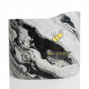 Stone tub | Asymmetrical black veining | 47.24 Inch Length | Panda White