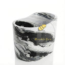 Stone tub | Asymmetrical black veining | 47.24 Inch Length | Panda White