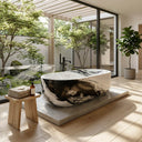 Marble bathtub in Panda White - Image 2