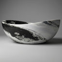 Stone bathtub | Organic Boat Shape | 70.87 Inch Length | Panda White