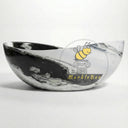 Stone bathtub | Organic Boat Shape | 70.87 Inch Length | Panda White