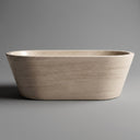 Marble bathtub in Pearl Linen limestone - Image 1