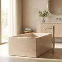 Marble bathtub  in Pearl Linen limestone - Image 3
