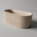 Marble tub in Pearl Linen limestone - Image 1