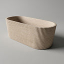 Marble tub in Pearl Linen limestone - Image 1