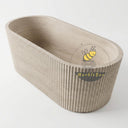 Marble tub in Pearl Linen limestone - Image 4