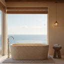 Marble tub in Pearl Linen limestone - Image 6