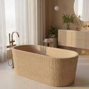 Marble tub in Pearl Linen limestone - Image 2