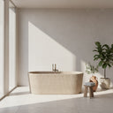 Marble tub in Pearl Linen limestone - Image 8