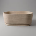 Marble tub in Pearl Linen limestone - Image 1
