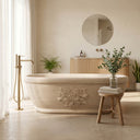 Marble tub in Pearl Linen limestone - Image 3