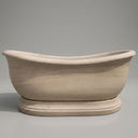 Marble bathtub in Pearl Linen limestone - Image 1